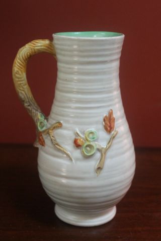 Vintage Clarice Cliff Newport Pottery Ceramic Urn Pitcher Garden Vase,  England 3