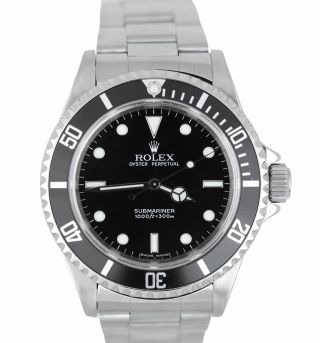2007 Rolex Submariner No - Date Stainless Steel Black 40mm 14060 M Z Watch