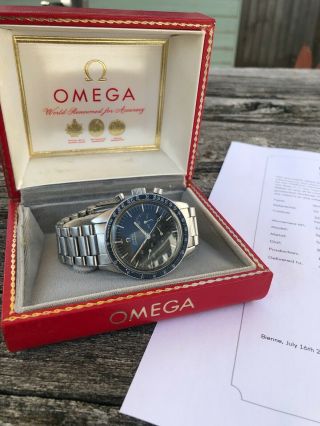 Omega Speedmaster 105.  003 - 65,  Created 4th July 1967,  Extract,  Boxed,  Serviced.