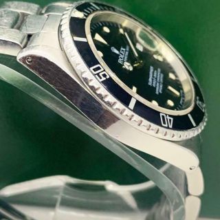 1986 ' s ROLEX SUBMARINER 16800 STAINLESS STEEL AUTOMATIC MEN ' S WATCH 2