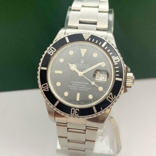 1986 ' s ROLEX SUBMARINER 16800 STAINLESS STEEL AUTOMATIC MEN ' S WATCH 3