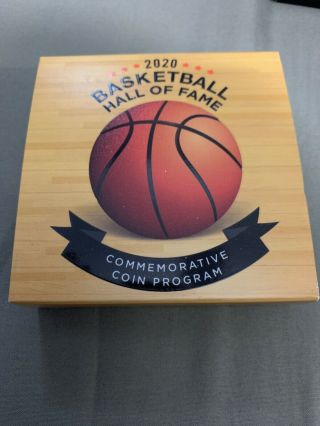 U.  S.  Commemorative Basketball Hall Of Fame 2020 Silver Proof & Uncirculated