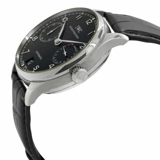 IWC Portuguese 7 days Power Reserve Black Dial Automatic Men ' s Watch IW500109 3