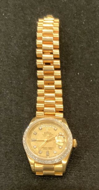 ROLEX 1803 VINTAGE PRESIDENTIAL - 18K Gold Day - Date Presidential Bracelet 36MM 2