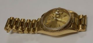 Rolex Day - Date President 18k Gold Men ' s Watch Model 18238 3