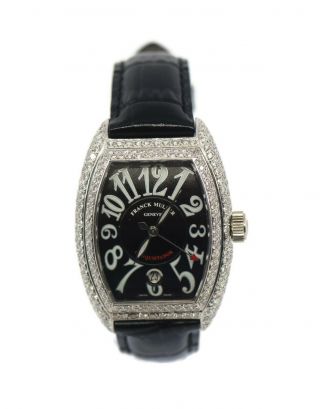 Franck Muller Conquistador Diamond 18k White Gold Watch 8001sc