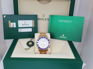 Rolex Yacht - Master Ii 44 Mm Yellow Gold Watch 116688 Complete B&p