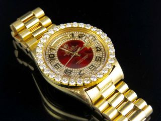 18K Mens Yellow Gold Rolex Presidential Day - Date Arabic 36MM Diamond Watch 6 Ct 3