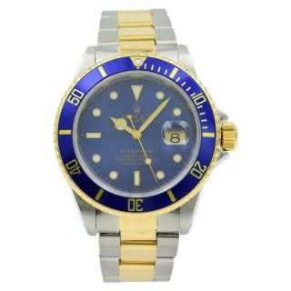 Rolex Submariner 16613 Stainless Steel And 18k Yellow Gold Blue Dial - 40mm