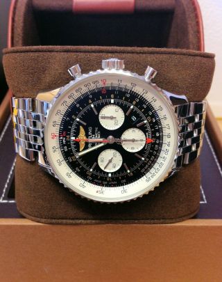 Breitling Navitimer GMT AB044121 48mm Watch Black Dial SERVICED 2