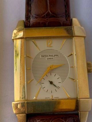 Patek Philippe Gondolo Small Seconds Yellow Gold Silver Dial Watch 5111j