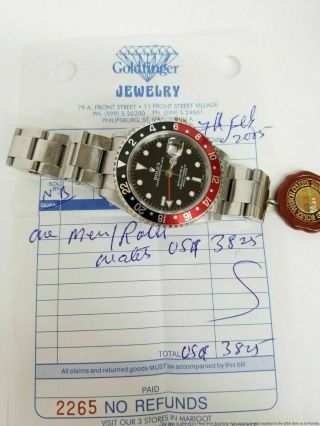 Rolex GMT Master II 16710 Stainless Steel F serial Watch w Box Papers 2