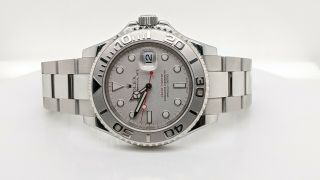 Rolex Yacht - Master 16622 Stainless Steel & Platinum 40mm Watch - Box & Papers 2