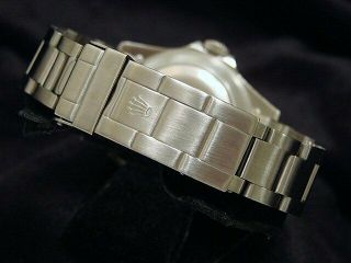 Mens Rolex Submariner Stainless Steel Watch Sub Date Black Dial & Bezel 16610 3