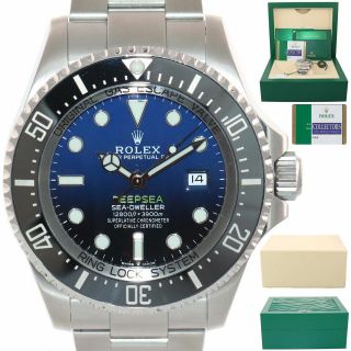 Papers 2018 Rolex Sea - Dweller Deepsea Cameron Blue 126660 44mm Watch Box
