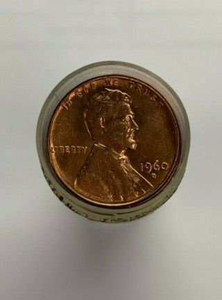 1960 D Lincoln Wheat Cent Pennies,  Gem Bu Red,  Us Coins,  Uncirculated