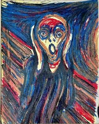 Edvard Munch The Scream 1976 Tv Guide Eastman Dye Transfer Cover Portrait Art