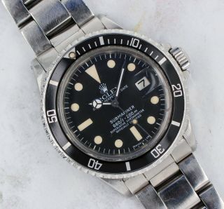 Vintage Rolex Submariner Date Dive Wristwatch Ref.  1680 NR 2