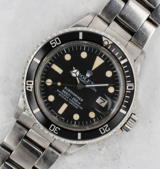 Vintage Rolex Submariner Date Dive Wristwatch Ref.  1680 NR 3