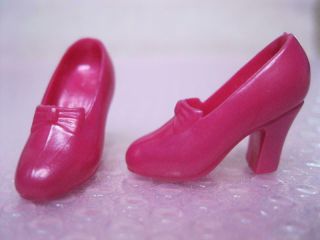 Princess Bride Wedding Clothes Barbie Doll Shoes - Pearl Pink Pumps Slipper Heel