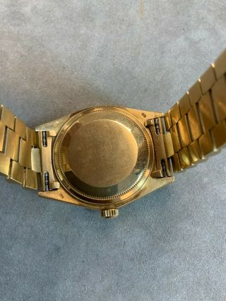 Rolex Day - Date YG Auto 36mm Champagne Index Dial 18038 Is As - Is 2