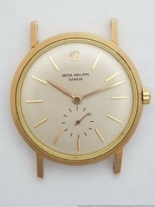Very Scarce Patek Philippe 2584 Rose Gold 18k Huge Mens Vintage Automatic Watch 2