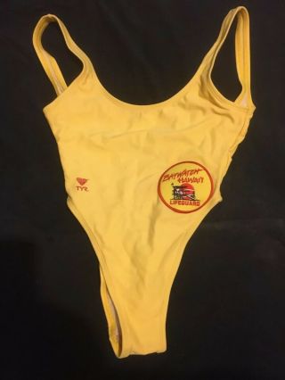 Baywatch Hawaii Screen Worn Yellow Tank Swimsuit By Stacy Kamano Or Kekoa Tanaka