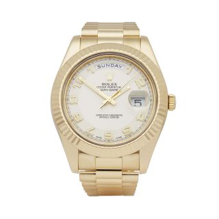 Rolex Day - Date Ii 18k Yellow Gold Watch 218238 W007403