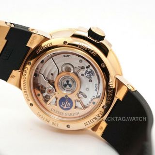 Ulysse Nardin Marine Chronometer Manufacture Wristwatch 1186 - 126 - 3/42 Rose Gold 3