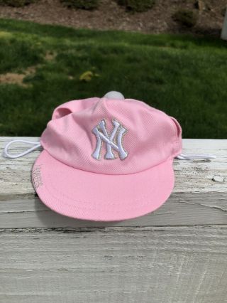 Build - A - Bear Ny York Yankees Baseball Cap For Teddy Pink Mlb Hat Sparkle