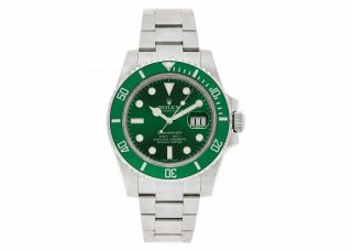 Rolex Submariner Date Hulk Stainless Steel Watch 116610lv W6358 Aka " The Hulk "