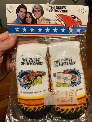 The Dukes Of Hazzard Vintage Toastee Sox By Dawnelle 1981