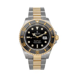 Rolex Sea - Dweller Auto 43mm Date Steel Gold Mens Oyster Bracelet Watch 126603