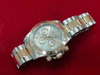Rolex Daytona Cosmograph 116523 Two - Tone Stainless Gold Chronograph Watch 40mm