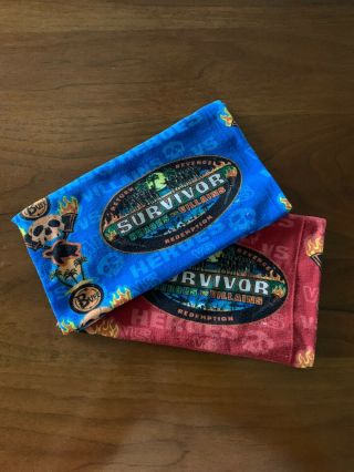 Survivor Season 20 Heroes Vs Villains Buffs Blue And Red Pre - Owned
