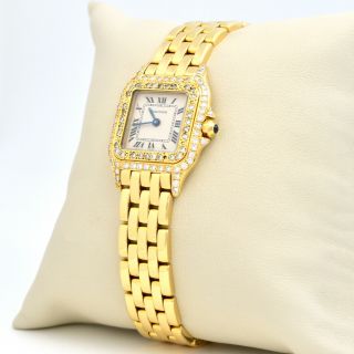 Cartier Panthere de Cartier in 18K Yellow Gold Diamond Case & Bezel Ladies Watch 2