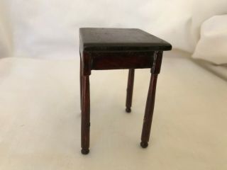 Dollhouse Miniature Wooden Nightstand Lamp Table with Drawer 1 :12 2