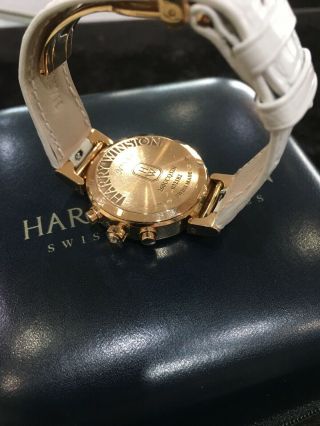 Harry Winston 18K Rose Gold Ladies Premier Chronograph Diamond Watch 3