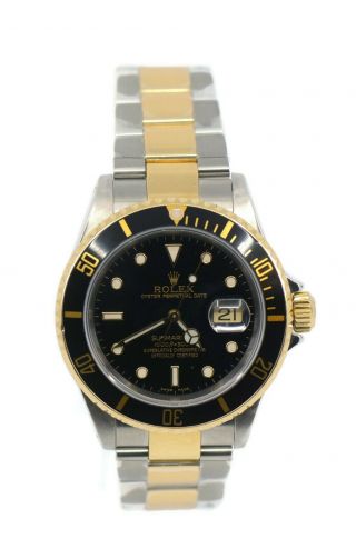 Rolex Submariner 18k/stainless Steel Watch 16613