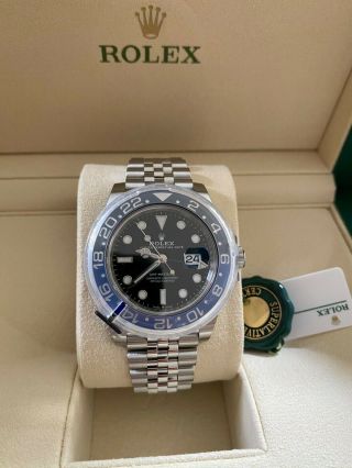 Rolex GMT - Master II 126710blnr Batman Jubilee Bracelet Mens Watch 2