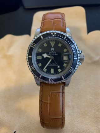 Rolex/tudor Submariner Date Black Snowflake Ref.  94110 With Bracelet.