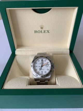 Rolex Explorer Ii White Dial Mens Watch - Model 216570