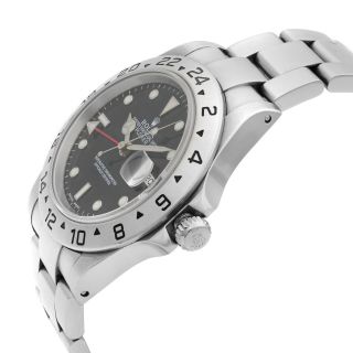 Rolex Explorer II 40MM Steel Black Dial Red Hand Automatic Mens Watch 16570 3