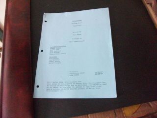 Supernatural - Tv Series - Blue Revision Pages From The Episode " Tombstone "
