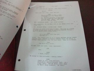 SUPERNATURAL - TV SERIES - Blue Revision Pages from the episode 