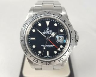 Rolex Explorer Ii 16570 Black Dial Stainless Steel Automatic