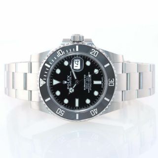 2019 PAPERS Rolex Submariner Date 116610 Steel Black Ceramic Watch Box 2