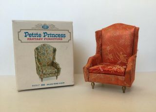 Ideal Petite Princess Fantasy Dollhouse Furniture Salon Wing Chair
