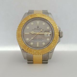 Rolex Yacht - Master 16623 Ss/18k Yellow Gold 40mm Slate Dial Watch (d - Serial)