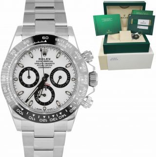 2020 Unworn Rolex Daytona Cosmograph Panda Ceramic White 40mm Watch 116500 Ln